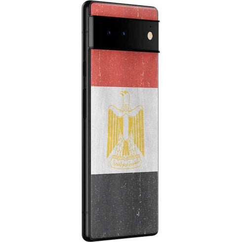 Egyptian Flag Distressed Google Pixel 6 Skin